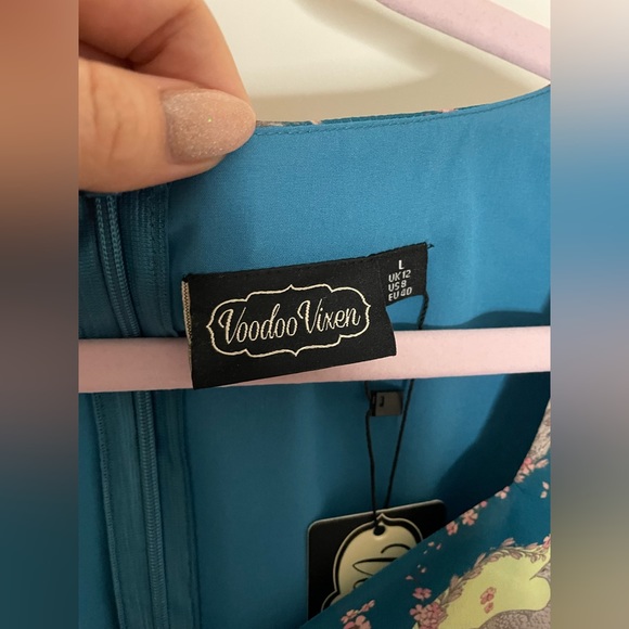 New with tags voodoo vixen teal peacock dress - Picture 7 of 16